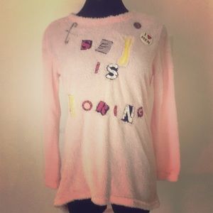 Lexa Vonn Sex is Boring punk pink fluffy sweater
